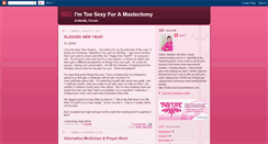 Desktop Screenshot of imtoosexyforamastectomy.blogspot.com