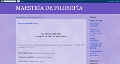 Desktop Screenshot of maestriadefilosofia-ula.blogspot.com