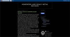 Desktop Screenshot of heavymetalreviewsarelame.blogspot.com