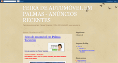 Desktop Screenshot of feira-do-automovel-palmas.blogspot.com