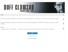Tablet Screenshot of duffclawson.blogspot.com