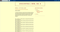 Desktop Screenshot of anglistyka8.blogspot.com