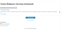 Tablet Screenshot of comohacercervezaartesanal.blogspot.com