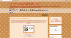 Desktop Screenshot of cantinhodoscarinhos.blogspot.com