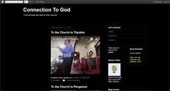 Desktop Screenshot of connectiontogod.blogspot.com