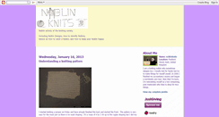 Desktop Screenshot of noblinknits.blogspot.com