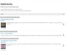 Tablet Screenshot of noblinknits.blogspot.com