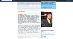 Desktop Screenshot of criticalthinkinginphysedhealth.blogspot.com