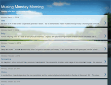 Tablet Screenshot of musingmondaymorning.blogspot.com