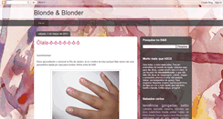 Desktop Screenshot of blondeeblonder.blogspot.com