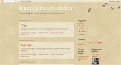 Desktop Screenshot of blandgarnochstickor.blogspot.com