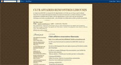 Desktop Screenshot of club-affaires-rencontres-limousin.blogspot.com