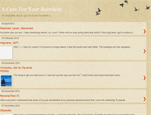 Tablet Screenshot of cureforyourboredom.blogspot.com