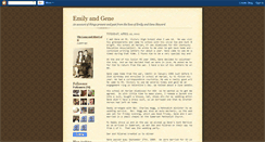 Desktop Screenshot of emilyandgene.blogspot.com