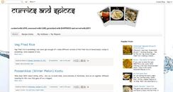 Desktop Screenshot of curriesandspices.blogspot.com