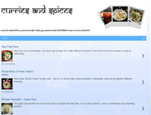 Tablet Screenshot of curriesandspices.blogspot.com