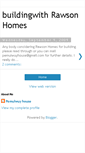 Mobile Screenshot of buildingwithrawsonhomes.blogspot.com