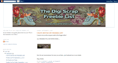 Desktop Screenshot of digiscrapfreebieslist.blogspot.com