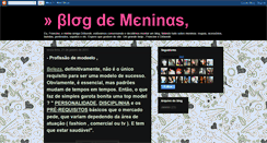 Desktop Screenshot of blogdmeninas.blogspot.com