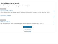 Tablet Screenshot of flying-info.blogspot.com