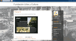 Desktop Screenshot of fundacionurbeycultura.blogspot.com