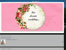 Tablet Screenshot of herdreamwedding.blogspot.com