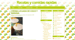 Desktop Screenshot of comidasyrecetasrapidas.blogspot.com