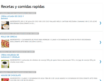 Tablet Screenshot of comidasyrecetasrapidas.blogspot.com
