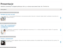 Tablet Screenshot of pressentacje.blogspot.com
