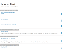 Tablet Screenshot of howevercoyly.blogspot.com