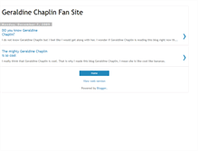 Tablet Screenshot of geraldine-chaplin-fan.blogspot.com