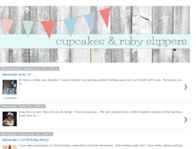 Tablet Screenshot of cupcakesandrubyslippers.blogspot.com