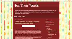 Desktop Screenshot of eatingtheirwords.blogspot.com