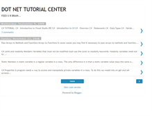 Tablet Screenshot of dotnetutorialcenter.blogspot.com