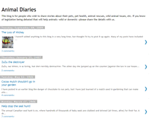 Tablet Screenshot of animaldiaries.blogspot.com