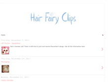 Tablet Screenshot of hairfairyclips.blogspot.com