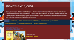 Desktop Screenshot of disneylandscoop.blogspot.com