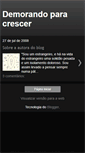 Mobile Screenshot of demorandoparacrescer.blogspot.com