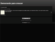 Tablet Screenshot of demorandoparacrescer.blogspot.com