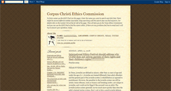 Desktop Screenshot of corpuschristitexasethics.blogspot.com