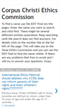 Mobile Screenshot of corpuschristitexasethics.blogspot.com