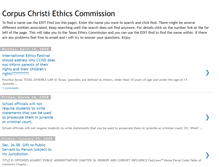 Tablet Screenshot of corpuschristitexasethics.blogspot.com