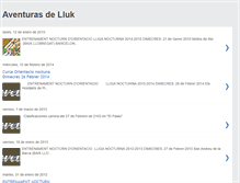 Tablet Screenshot of lucasaventuras.blogspot.com