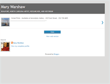 Tablet Screenshot of marywarshaw.blogspot.com