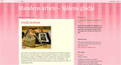Desktop Screenshot of handensarbetesjalensgladje.blogspot.com