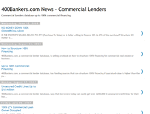 Tablet Screenshot of 400bankers.blogspot.com