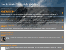 Tablet Screenshot of howtosurviveyourchildsaddiction.blogspot.com