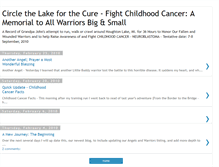 Tablet Screenshot of circlethelakeforthecure.blogspot.com