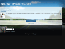 Tablet Screenshot of internetbasedproject.blogspot.com