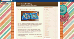 Desktop Screenshot of karmacraftblog.blogspot.com